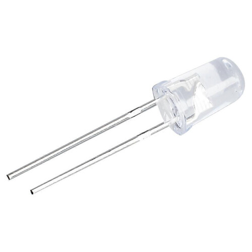 5mm Dia Clear Round Head Blue Light Emitting Diodes LED 50 Pcs 1