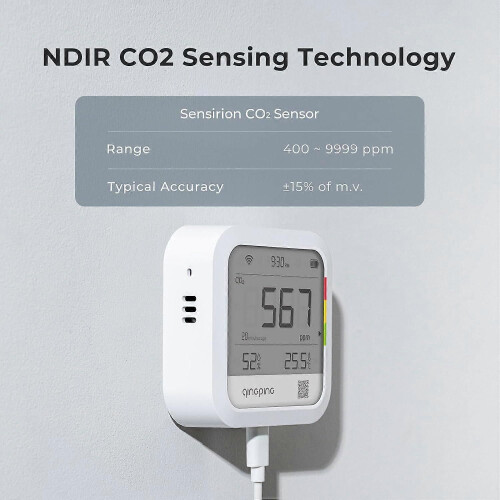 Ανιχνευτής CO2, Παρακολούθηση Θερμοκρασίας και Υγρασίας για Ε 1