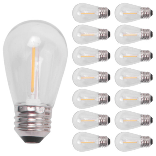 Πακέτο 15 ανταλλακτικών λαμπτήρων LED S14 3V, ανθεκτικοί σε θρ 1