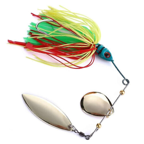 4-teiliges Set künstlicher Angelköder, Spinnerbait-Hartmetallköder für Hecht, Zander und Barsch 1