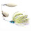 4-teiliges Set künstlicher Angelköder, Spinnerbait-Hartmetallköder für Hecht, Zander und Barsch 3