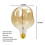 Λαμπτήρας LED E27 Vintage 4W 110v με δυνατότητα ρύθμισης της έντα 2