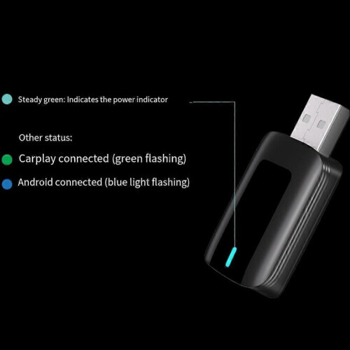 Ασύρματος προσαρμογέας CarPlay Android Auto 2 σε 1 Smart Dongle Plug and Play 1