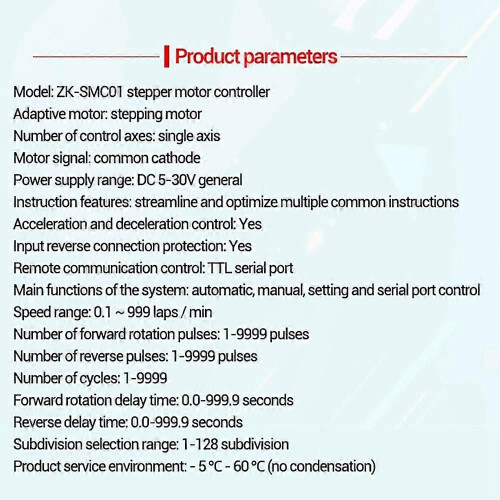 42 57 Stepper Motor Controller Positive Reverse Angle Pulse Speed Control Board Programmable PLC Serial Communication 1