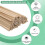 Wood Square Dowel Rods, Hardwood Square Dowel Sticks 120 Pack 4