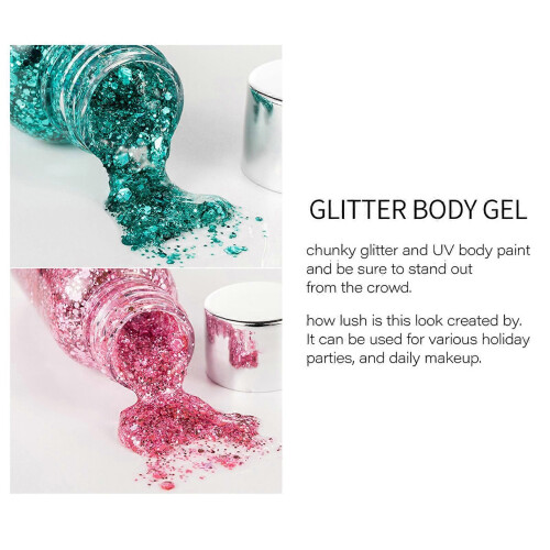 HANDAIYAN 35g Glitter Face Body Gel Εκθαμβωτικές Πούλιες Υγρή Σκιά Ματι 1