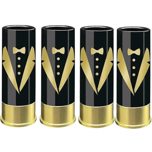 4 τεμάχια ποτήρια 12 Gauge S, ποτήρια Tequila S, σετ των 4, χύμα για κουμπάρους