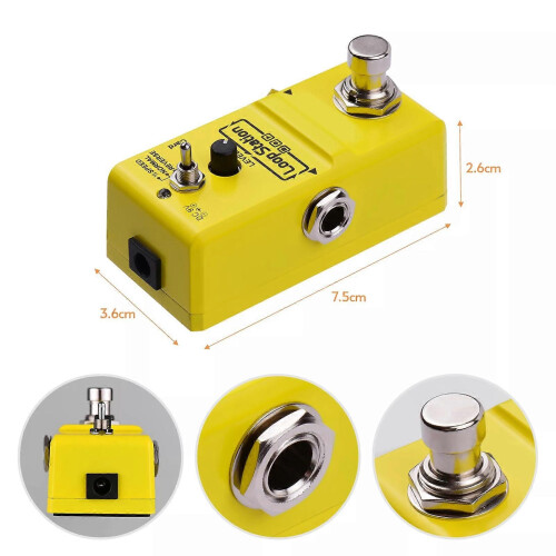 Ammoon Loop Station Mini Κιθάρα Looper Effect Πεντάλ 10 Λεπτών Χρόνος Ηχογράφ 2
