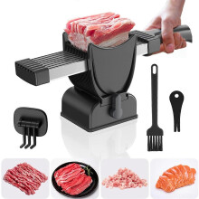Affettatrice FreshMeat, affettatrice manuale compatibile con carne cruda fresca, adatta per la preparazione