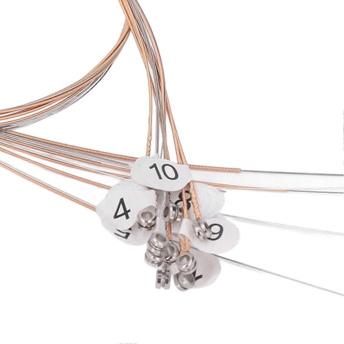10PCS Lyra Harp Steel String Wear Resistance Adjustable Tone Harp String Set for Replacement 1