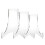 3 Pack Clear Plate Stands - Sturdy & Stable Display Easels for Tea Cake Showcasing - Jz 2