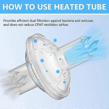 Universal CPAP Filters for ResMed Machines, 6-Pack, Easy Installation, Compatible with Standard Tubing