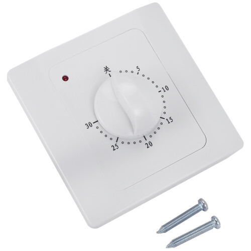 2X Ac 220V 10A 30Min Countdown Timer  Electric Digital  Plug Control  Timer Socket Knob Style Mechanical