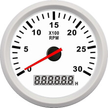 85 mm:n LCD-kierroslukumittari, käyttötuntimittari 3000–8000 rpm, diesel-bensiinimoottorille, veneen
