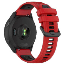 Garmin Forerunner 265S 18 mm:n silikonirannekkeen vaihtoranneke - kaksivärinen