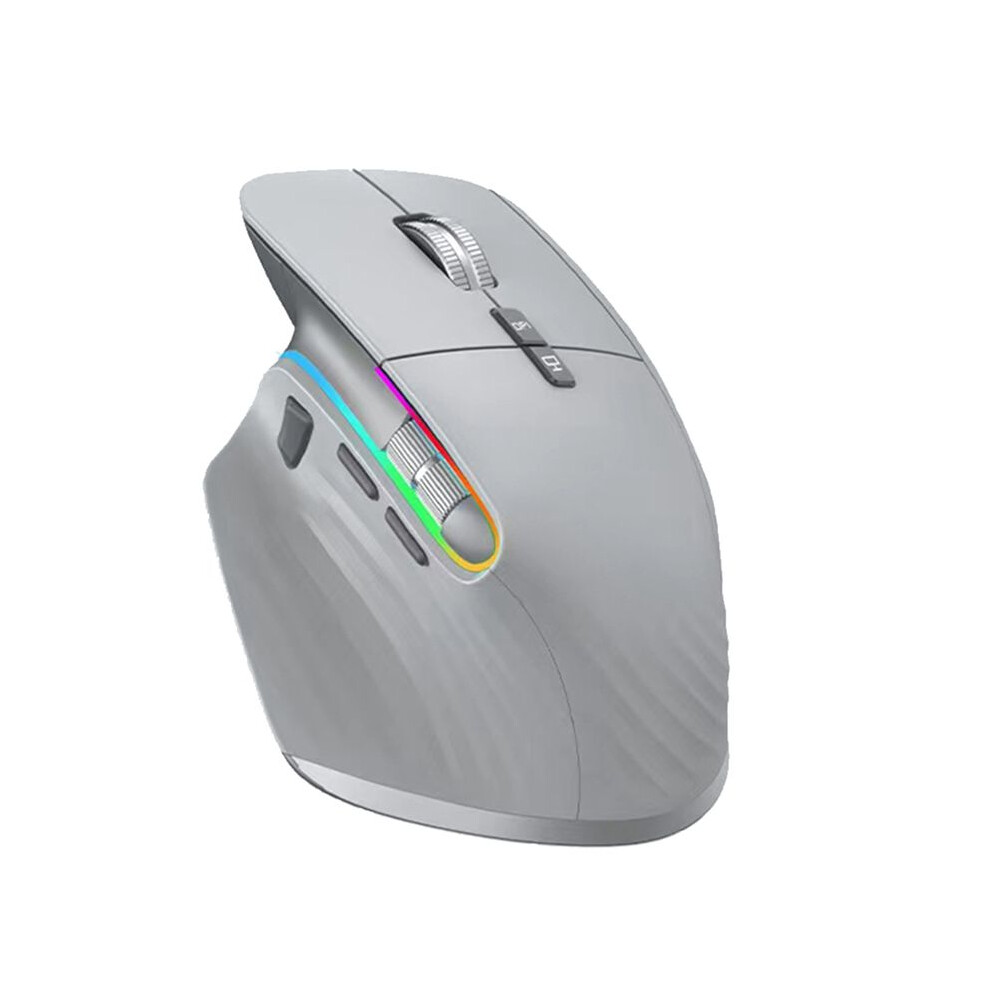 Wireless Mouse 5.0 Mouse 2.4G Wireless Portable Optical Mouse Ergonomic Right Hand Computer Mice Gray 4713492636713