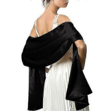 Elegant Satin Silk Scarf for Women, Party Shawl, Bridal Wedding Accessory