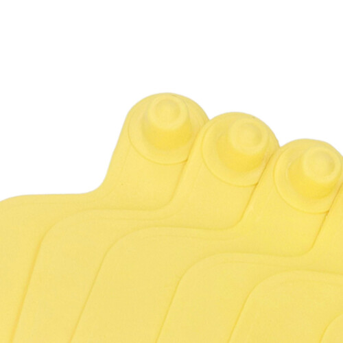 100 PCS Cattle Ear Tag Polyurethane Yellow Blank Livestock Identification Ear Tags for Cattle Cow 2