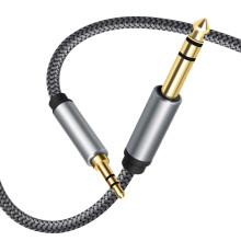 Veilige videolijn 1/4 inch naar 1/8 inch TRS-adapter voor-1m