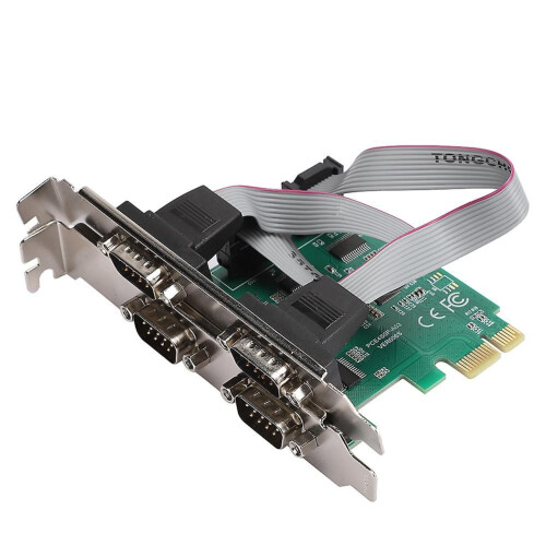 PCI E RS232 4 θυρών σειριακός μετατροπέας καναλιών πλήρους 1