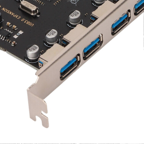 Κάρτα επέκτασης PCI E σε USB 3.0 4 θύρες 5Gbps υψηλής ταχύτητας 1