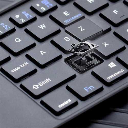 Folding Bluetooth Keyboard Two-Fold Portable Mini Bluetooth Keyboard Rechargeable Office Keyboard Black 2