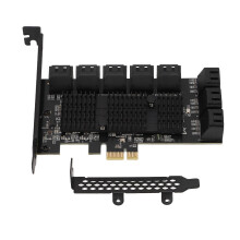 Κάρτα προσαρμογέα PCIE 1X σε 16 θύρες SATA3.0 6Gbps Κάρτα προσαρμ
