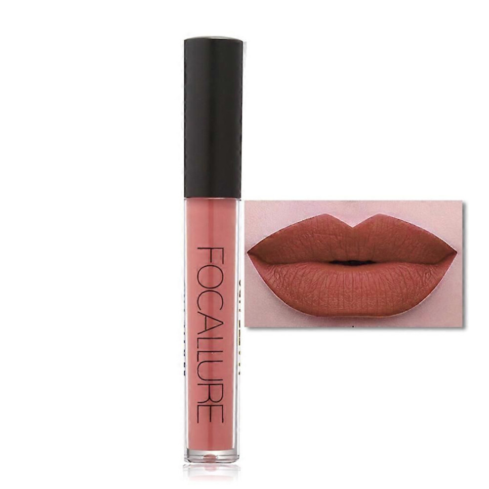 FOCALLURE Matte Long Lasting Waterproof Moisturizing Lip Gloss Makeup Cosmetic #7