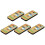 5pcs Wireless Switches, 3-Speed Timing Remote Control, compatible E27 Ceiling Fan Light, 1-4h Timing Remote Control 2