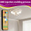 5pcs Wireless Switches, 3-Speed Timing Remote Control, compatible E27 Ceiling Fan Light, 1-4h Timing Remote Control 4