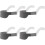 4 Pack Replacement Headgear Compatible with for Nasal Mask Adjustable Head Strap with Arm Clips 1