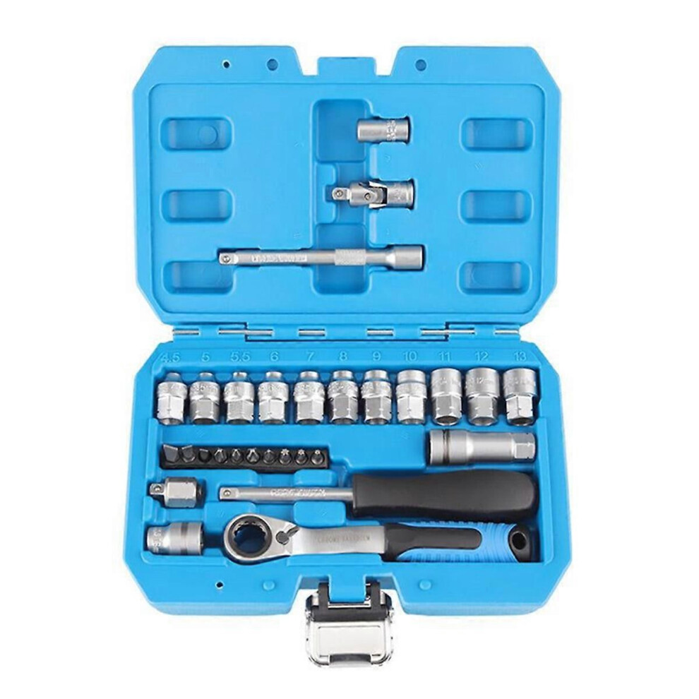 29Pcs Core Ratchet Socket Wrench Kitsocket Set Car Repair Tool Ratchet Torque Wrench Combo Auto Rep 9409192883476