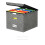 File Organizer Box with Lid, Large Hanging File Folder Organizer with Plastic Slide, Fold Portable 1