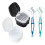 Denture Cleaning Box/Retainer Cleaning Box with Filter Basket, Denture Cup Storage Box,for Soaking 1