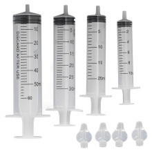 Lotto di 4 siringhe nas pour nourrissons, 10 ml, 20 ml, 30 ml, 60 ml, per aspiratore nasale