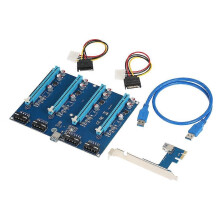Κάρτα προσαρμογέα PCI-E PCI-E X1 σε PCI-E X16 Κάρτα επέκτασης Μετ
