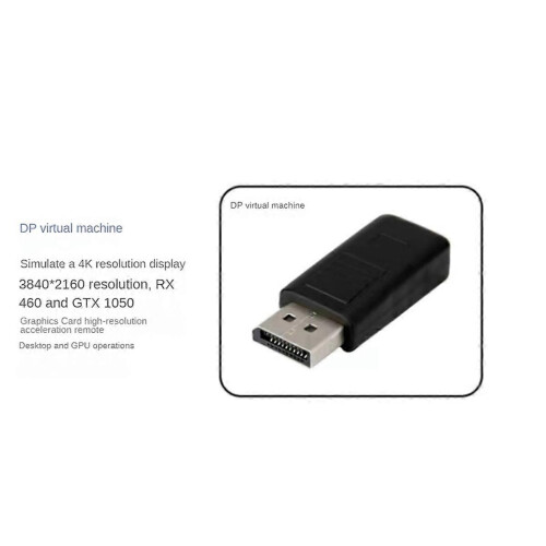 1 τεμάχιο 4K Displayport Dummy Plug DP Virtual Display Adapter Γραφικών Κάρτα Γραφικών EDID Headless 1