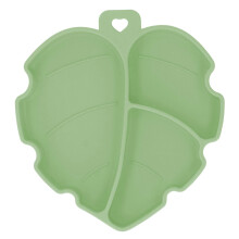 Piatto per neonati con ventosa, in silicone alimentare, con scomparti separati, lavabile in lavastoviglie,