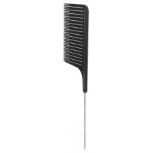 Hair Highlight Comb Hair Salon Hair Dye Professional Comb Hair Stylist Stainless Steel Rat Tail Comb Black