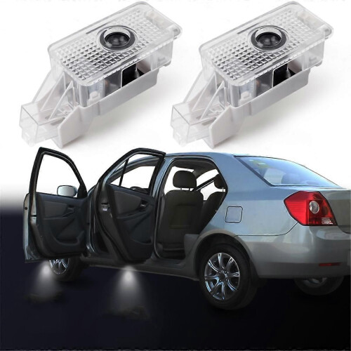 2Pcs LED Carpet Courtesy Light Door Light for Logo Badge Light Ghost Shadow Lamp 2