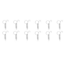 20 pezzi di ganci a molla per porta di gabbia, ganci a molla in metallo con chiusura a dito, compatibili