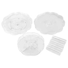 3 Layers 360 Degree Rotating Transparent Acrylic Cosmetic Organizer Case Makeup Storage Display