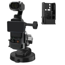 Soporte para coche con ventosa compatible con Osmo Pocket 3 con marco de expansión, soporte para ventana,
