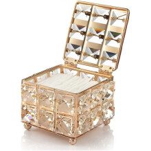 Jewelry Organizer Box with Lid Ring Necklace Bracelets Earrings Jewelry Storage Box