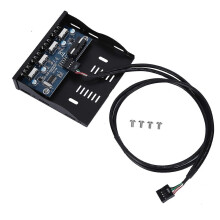 Πρόσοψη δισκέτας USB 2.0, υποδοχή δισκέτας 3,5", διεπαφές 9 ακίδων σε 4, διανομέας USB 2.0