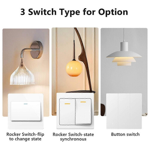 Tuya Zigbee 3 CH DIY Smart Switch 3-Way Control Light Relay Smart Life Wireless Remote Control Zigb 1