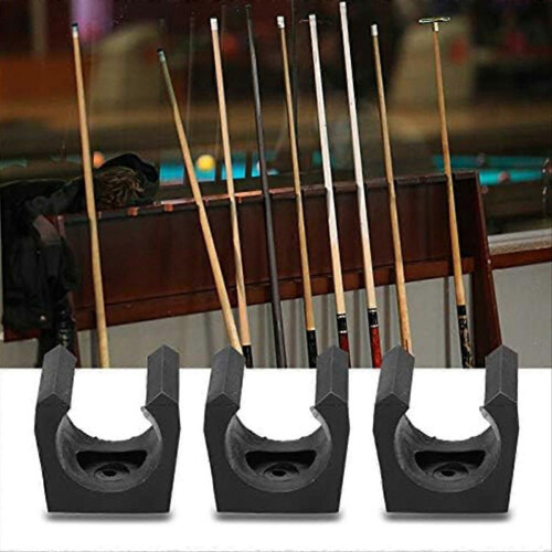 Morsetto per stecca da biliardo, set da 6 in plastica, supporto singolo per mini canne da biliardo, 2
