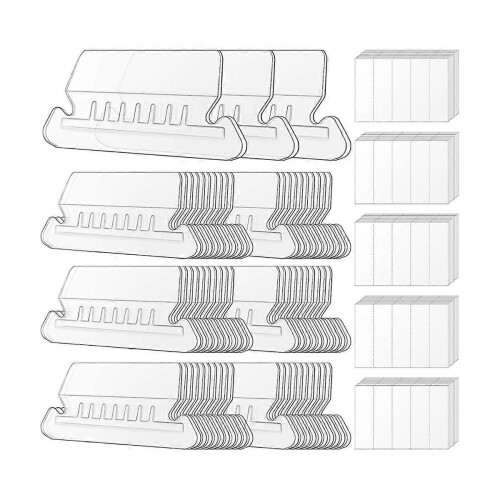 File Folder Tabs, 100 Sets Hanging File Folder Labels 2Inch Tabs 1