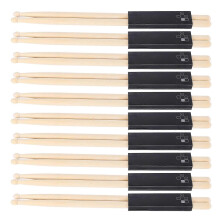 10 pares de baquetas de madera 7A para batería, accesorio para instrumentos de batería compatible con