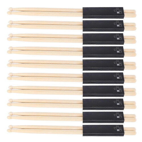 10 ζευγάρια Drum Mallet 7A Ξύλινο τύμπανο Ξύλινο τύμπανο τυμπά